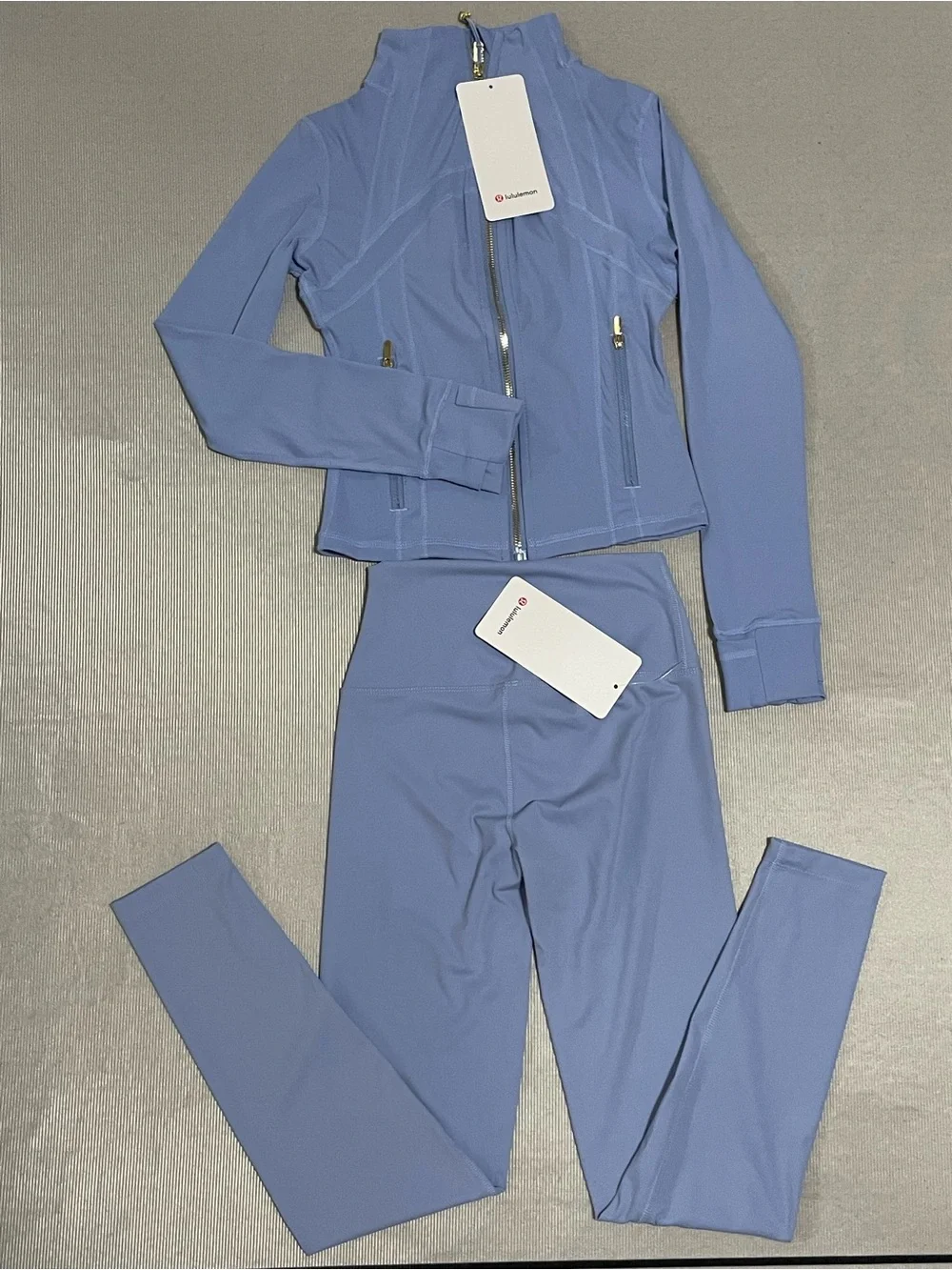 lululemon athletica Lavender Blue Full-Zip Bomber Jacket
